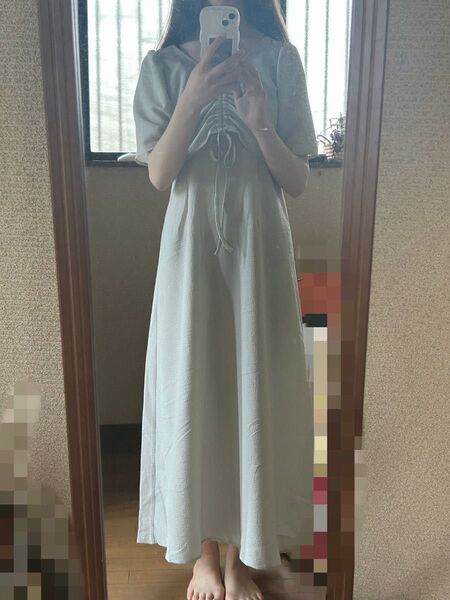 ワンピース ロングドレス グリーン