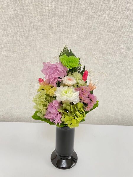プリザーブドフラワー仏花 一基 花器無し お彼岸 お供え
