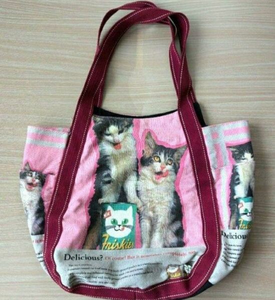 猫 バルーンバッグ トートバッグ マザーズバッグ