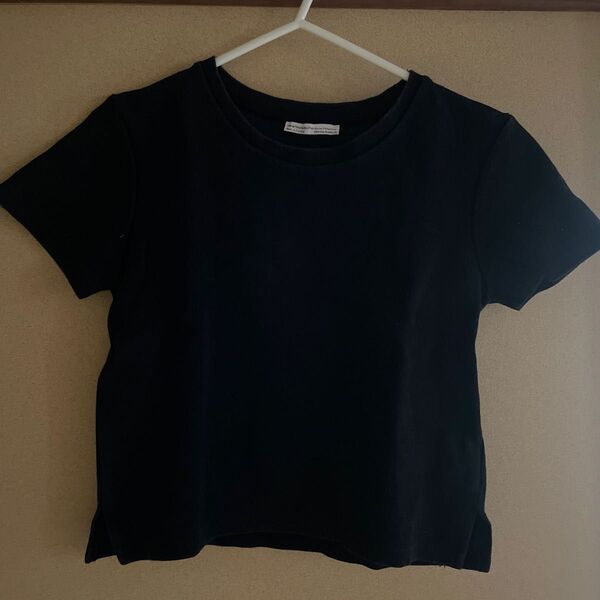 黒 トップス 半袖 ZARA ザラ M