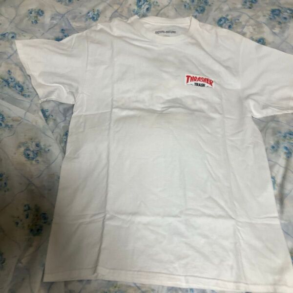 Fucking Awesome × Thrasher Tシャツ Mサイズ スラッシャー ホワイト ファッキンオーサム