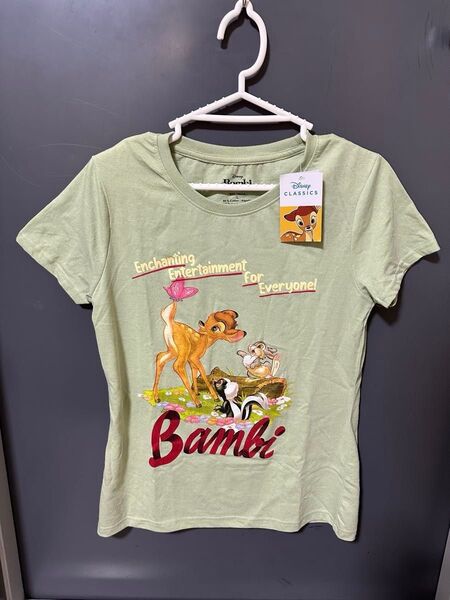 ディズニー バンビ Tシャツ グリーン 新品未使用 タグ付き