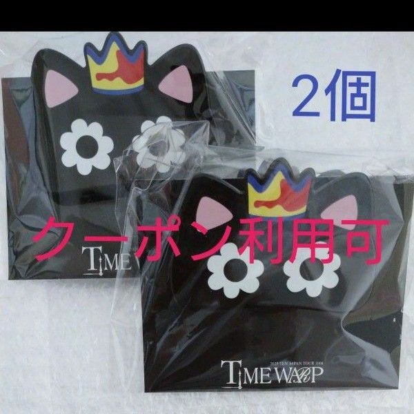 【2個セット】 wayv テン TEN canele カヌレ ヘアクリップ タイムワープ 威神v 黒猫 グッズ timewarp