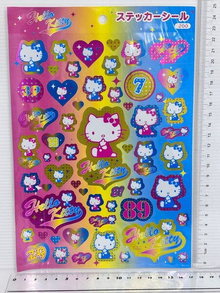 メタリック 日本製 2001年 ステッカーシール ハローキティ サンリオ 平成レトロ 可愛い シール ステッカー ギャル おしゃれ