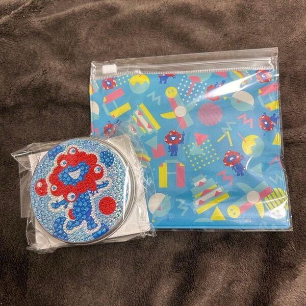 ミャクミャク 大阪 万博 ポーチ キラキラ缶 お菓子 土産 小銭入れ プール 海