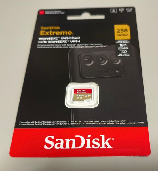 SanDisk サンディスク Extreme SDSQXAV-256G-GN6MN 256GB microSDXCカード