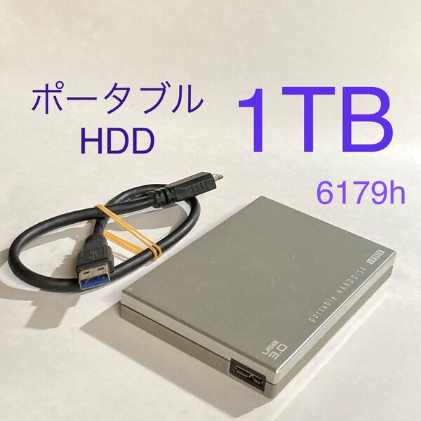 ★ 1TB I-O DATA 超高速カクうす HDPC-UT1.0S ★ポータブルHDD パソコン ★