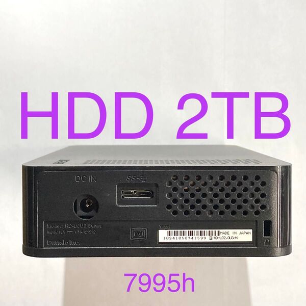 ★ 2TB BUFFALO 外付けハードディスク USB3.0 外付けHDD HD-LC2. 0U3/N ★