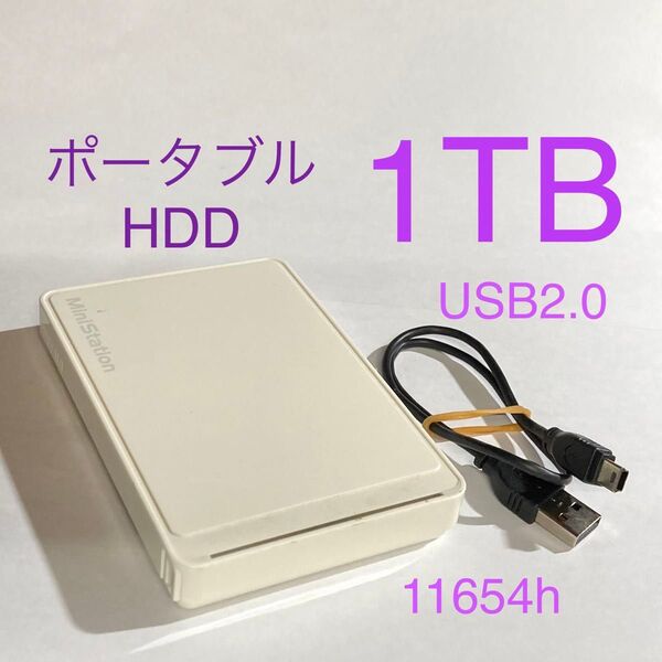 ★ 1TB BUFFALO MiniStation ポータブルHDD USB2.0 ★