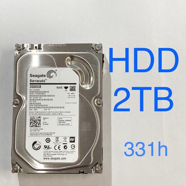 ★ 2TB SEAGATE Barracuda 3.5インチ SATA 内蔵型HDD ST2000DM001 内蔵型ハードディスク