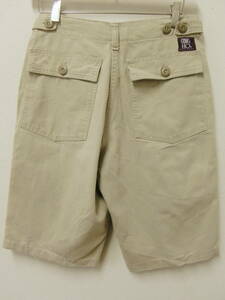  Vintage USA made Gung Ho cotton Baker pants cut off shorts W69cm