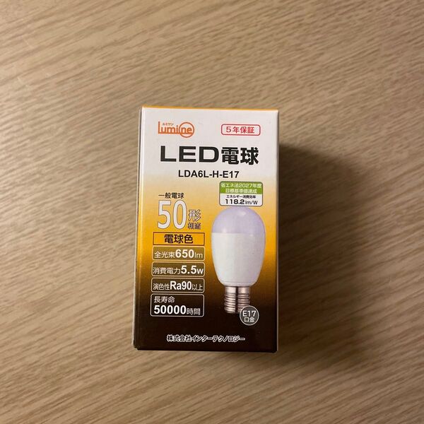 インターテクノロジー LDA6L-H-E17/LED電球/ミニクリプトン形/5.5W/3000K/E17