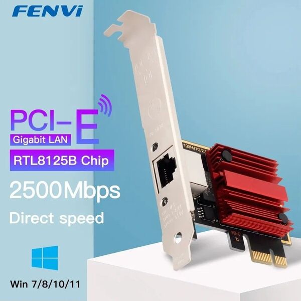 【期間限定特価】未使用新品 2.5G RTL8125B PCIEx1 LANカード