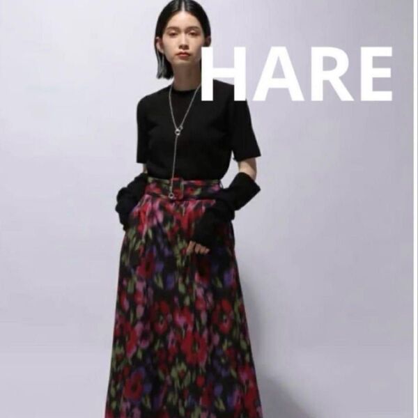 HARE トップス 黒 レディース F 長袖 ニット 2way 春服 春 ハレ