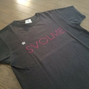 ★SVOLME 製 ラインストーンロゴ 半袖Tシャツ/スボルメ スパンコール