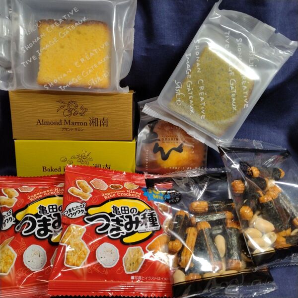 SHONAN Ashi 焼き菓子 5個セット+おつまみ煎餅4袋