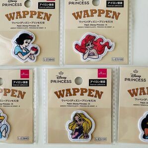 【新品】ディズニープリンセス ワッペン 5枚セット♪