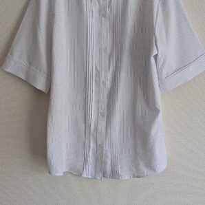 BRICK HOUSE by Tokyoshirts COFREXスタンドピンタック 5分袖 レディースシャツ