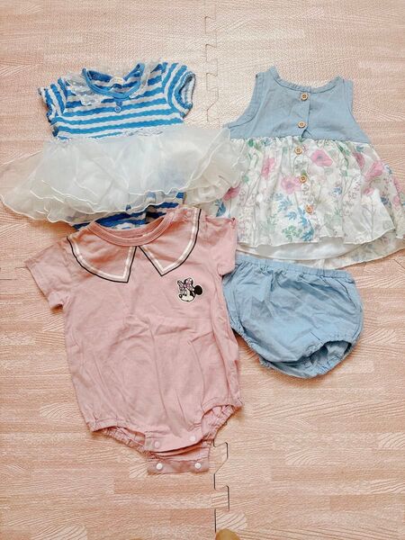 女の子 ロンパース、ブルマ 70サイズ 3点