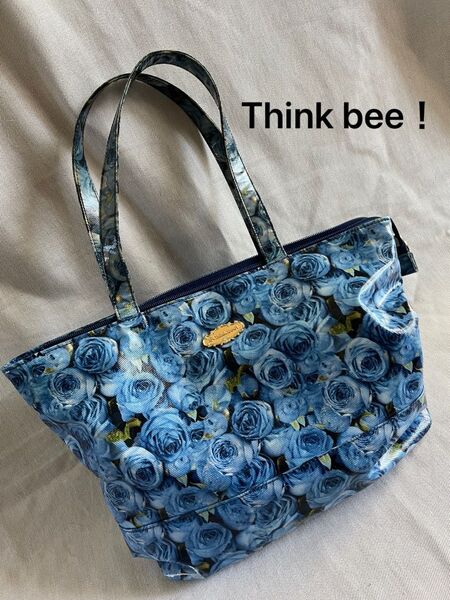 Think Bee!シンクビー ブルーローズ トートバッグ