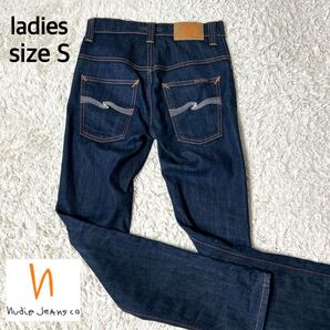 【極美品】nudie jeans Lean Dean 濃紺デニム 白ステッチ