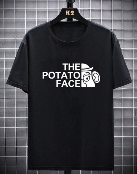 Tシャツ the POTATO FACE ブラック 黒 半袖 M L