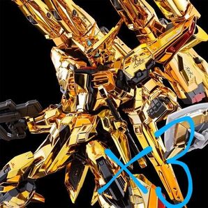 新品未組立3個セット RG 1/144 アカツキガンダム用シラヌイパック & HGゼウスシルエット用接続パーツ
