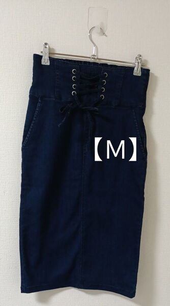 デニム タイト スカート M ストレッチ
