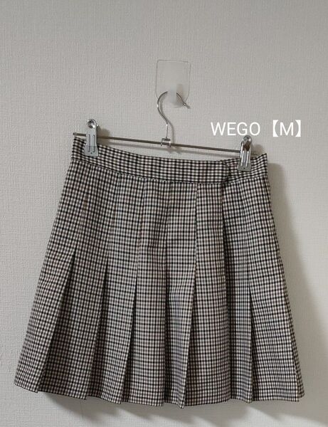 WEGO チェック プリーツ ミニスカート М