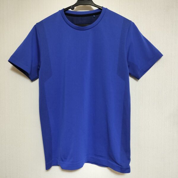 GU ジーユー 半袖Tシャツ ブルー スポーツ アウトドア 男女兼用