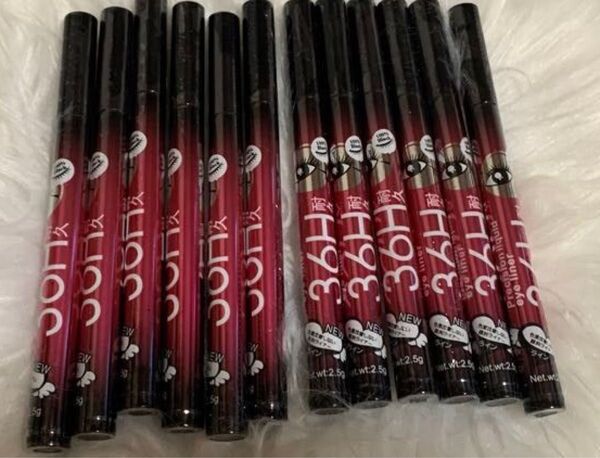 36H ウォータープルーフアイライナー 12本set 色⇒ブラック