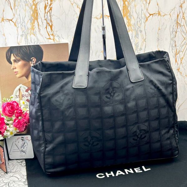 ★美品★ CHANEL シャネル ニュートラベルライン トートバッグ MM