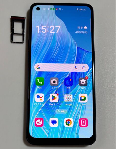 液晶綺麗 Android14 128GB CPH2523 OPPO Reno9 A ナイトブラック 楽天 国内版SIMフリー