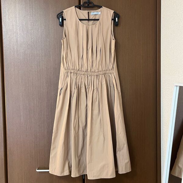 Plumeblanche ノースリーブワンピース ベージュ M