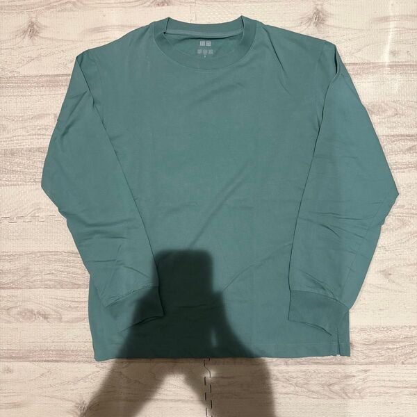 UNIQLO ユニクロ エアリズムコットンクルーネック Tシャツ グリーン M
