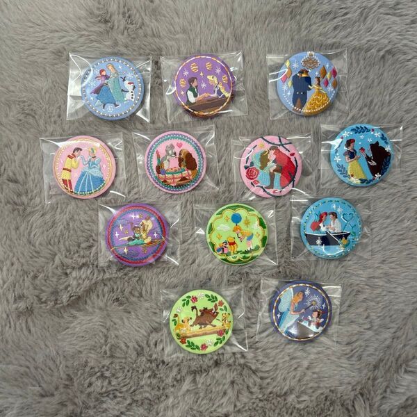 ディズニー Disney Characters 刺繍缶バッジ 刺繍ブローチ 12種