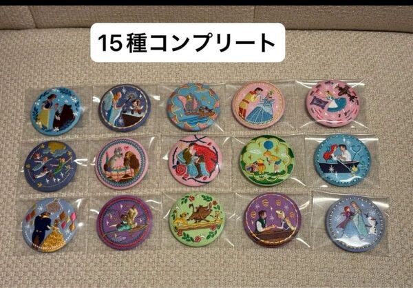 ディズニー Disney Characters 刺繍缶バッジ 刺繍ブローチ 全15種コンプリート