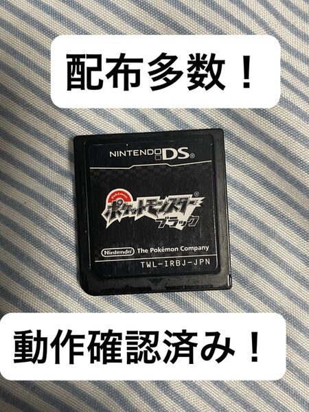 【早い者勝ち】DS ポケットモンスター ブラック ソフトのみ Nintendo 配布ポケモン多数