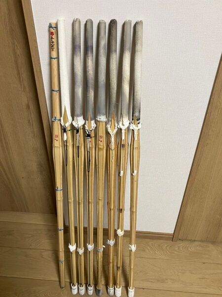 剣道 竹刀 小判型 37 中学女子 8本セット 【 小 判 型 】三尺七寸