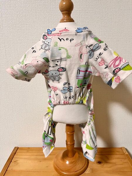 犬服可愛いロンパースLサイズ