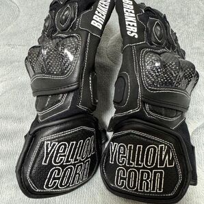 YELLOW CORN バイクグローブ BREAKERS Mサイズ