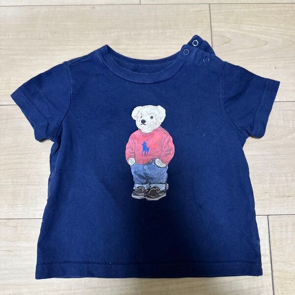 ポロラルフローレン ポロベア Tシャツ 80 ネイビー