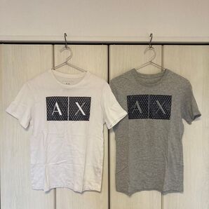 アルマーニエクスチェンジホワイト&グレーTシャツセット