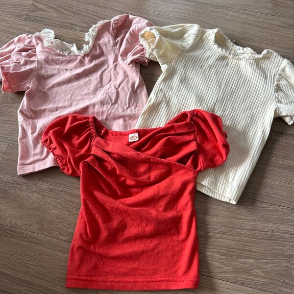 カットソー トップス 半袖Tシャツ 3点セット
