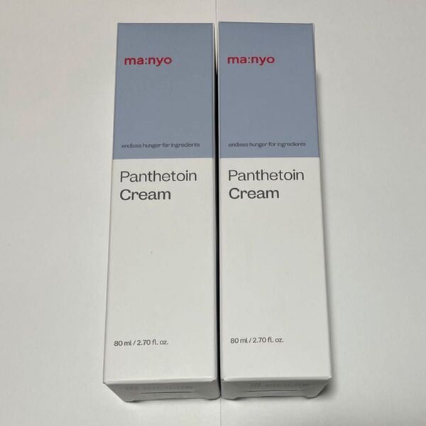【新品】manyo マニョ パンテトインクリーム 80ml×2 魔女工場 高保湿 敏感肌OK