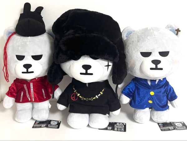 BIGBANG KRUNK G-DRAGON ジヨン テソン ぬいぐるみ 3種セット