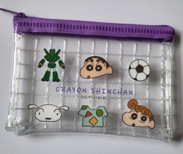 クレヨンしんちゃん フラットミニポーチ 小物入れ 小銭入れ ミニポーチ 新品未使用 即日発送