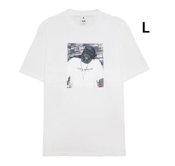 Supreme x Jordan Biggie tee 白 新品未使用 Lサイズ