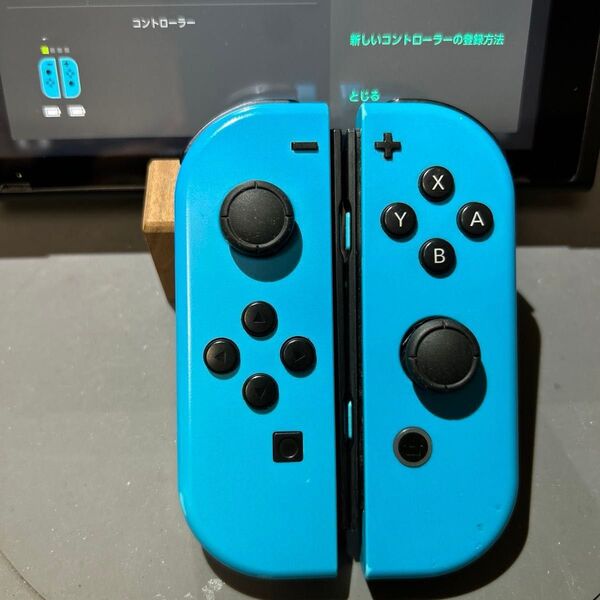 Nintendo Switch joy-con ニンテンドー スイッチ ジョイコン 正常動作品 ネオンブルー