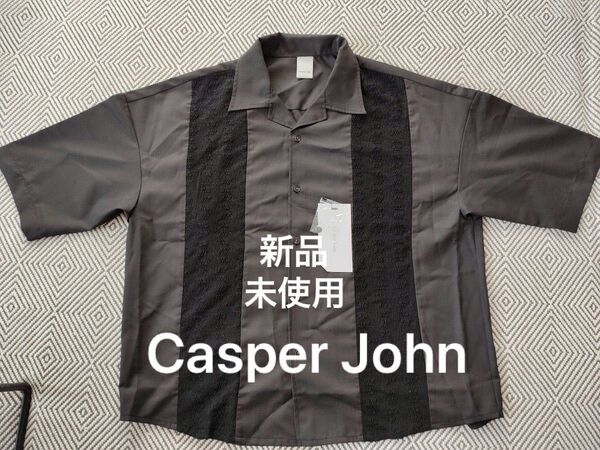 Casper Johnキャスパージョン 半袖 黒シャツ メンズS ※即購入、無言取引歓迎